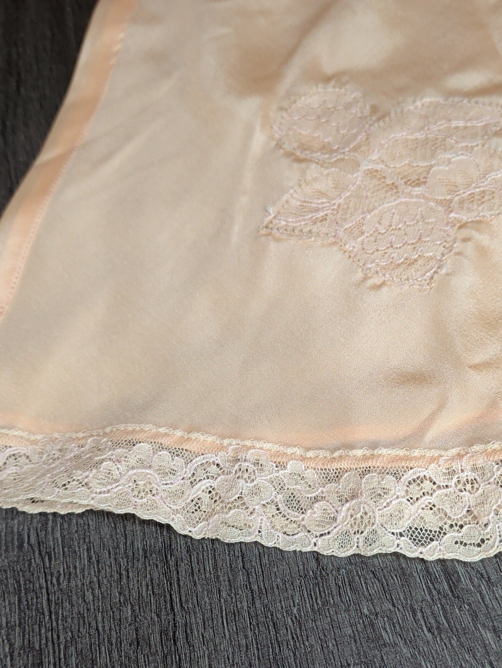 Antique 1920s 30s Tap Pants Peach French Knickers Side Button Art Deco - Picture 5 of 16